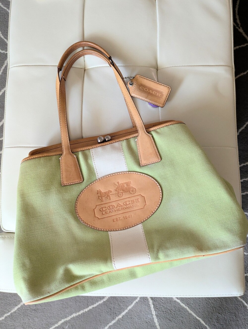 Rare  Vintage Coach Hampton Sat Hel